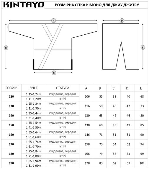 Кімоно для джиу - джитсу чорне, TM "Kintayo", 190 зріст, щільність 450 гр/м.кв. | Зображення 9