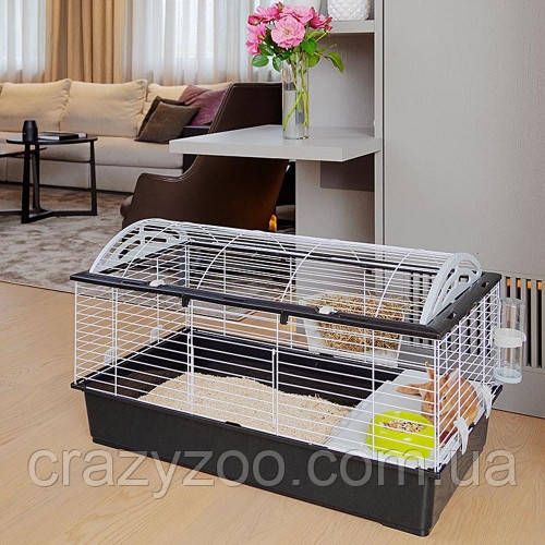 Клетка для кроликов и морских свинок Ferplast Casita 100 черная 95х57х56 см 57066170 | Зображення 3