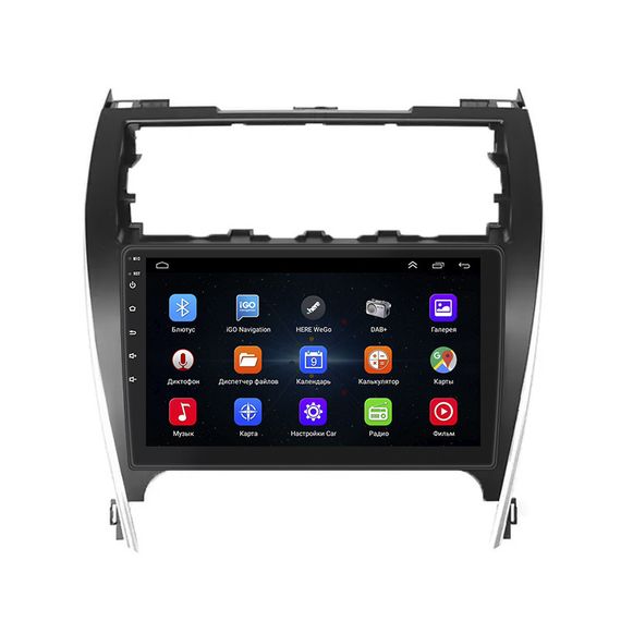 Штатная магнитола Lesko для Toyota Camry (USA) VII (V55) 2011-2015 экран 10" 1/16Gb Wi-Fi GPS Base | Зображення 1