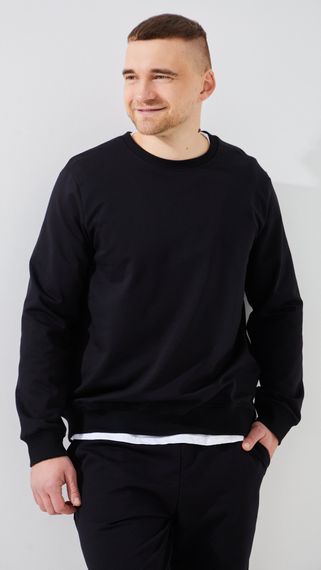 Світшот однотонний чоловічий GENUA G01217-0004 2XL Темно-синій shop (2000999473616)