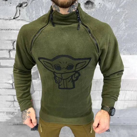 Кофта мужская флика тактическая Мастер ЙОДА олива 2XL