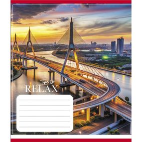 Зошит загальний "Міста в вогнях" 096-630107K-5 в клітинку, 96 аркушів (959063)