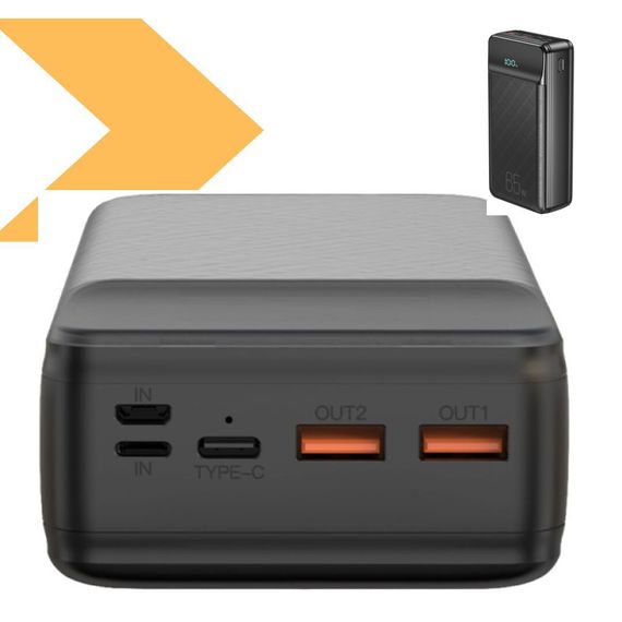 Портативний зарядний пристрій 30000 мАг з цифровим дисплеєм XO PR201 (47004-XO PR201_1409) | Зображення 1