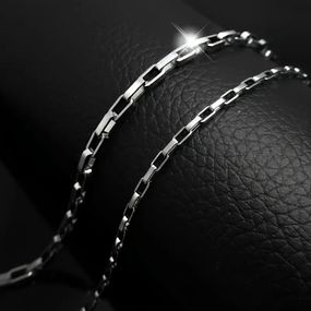 Цепочка из нержавеющей стали Titan Edge 55 см серебристая унисекс