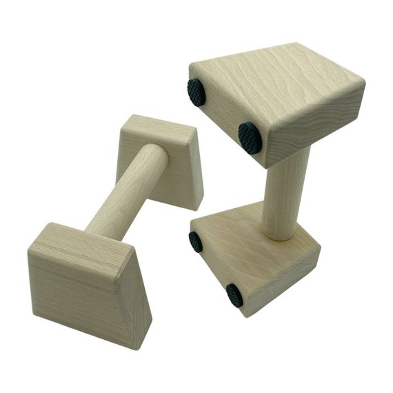 Паралетсы, упоры для отжимания деревянные Wood Gym Push Up NE-WD-20 из бука 20 см 2 шт | Зображення 5