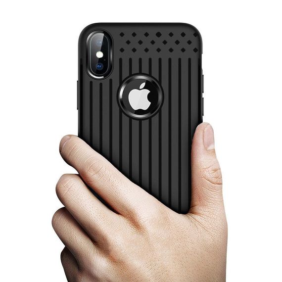 Чехол накладка Primo Shell TPU для Apple iPhone X / iPhone XS - Black | Зображення 3