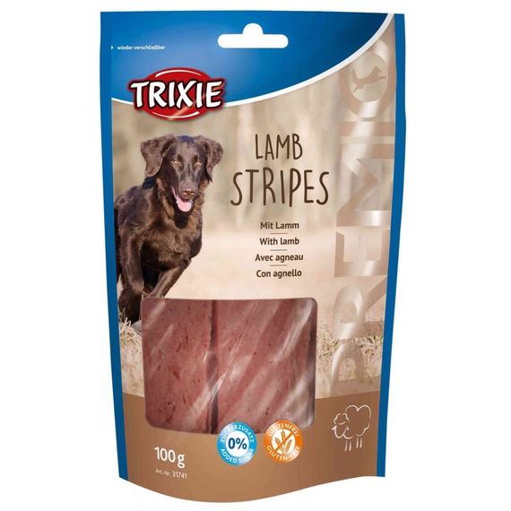 Лакомство для собак с ягненком Trixie Premio Lamb Stripes, 100 гр