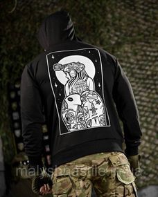 Тактическая худи MAKLIN Girl черная ДЛ7047