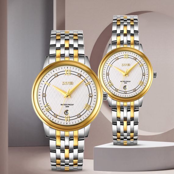 Skmei 9272TGDSI-S Gold/Silver-Silver Lady | Зображення 4