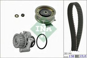 Водяной наосос + комплект ременя ГРМ (вир-во INA) INA 530017130 на VW SHARAN (7M8, 7M9, 7M6)