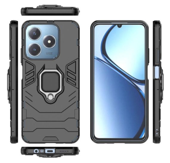 Чохол бампер Primolux Ring Armor для Realme C63 / Realme C61 - Black | Зображення 1