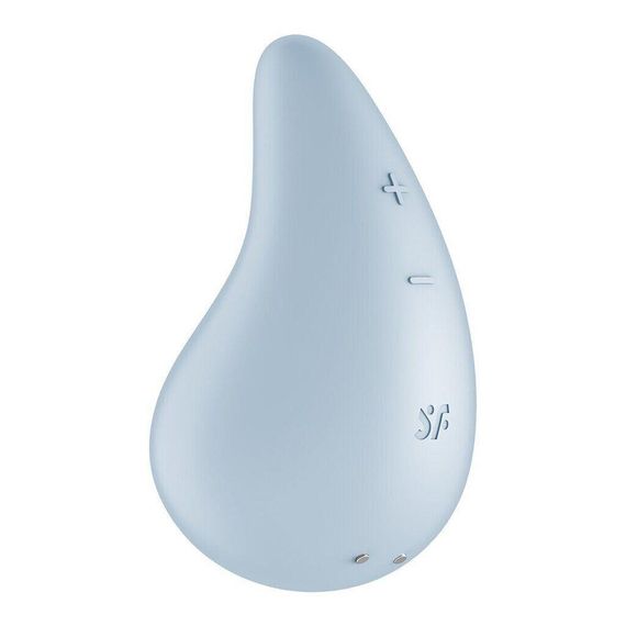 Вібратор для зовнішньої стимуляції Satisfyer Dew Drop Blue, 2 мотори, 12 режимів, м’який корпус Sex Aura | Зображення 2