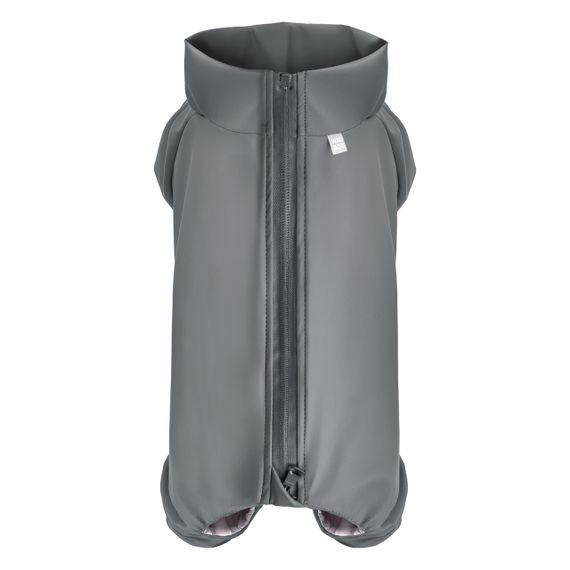 Дощовик для собак WAUDOG Clothes, водонепроникний, L55, В 77-79 см, С 50-55 см, сірий | Зображення 1