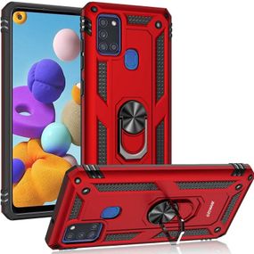 Противоударный чехол GETMAN (Ударопрочный) для Samsung Galaxy A21s Red