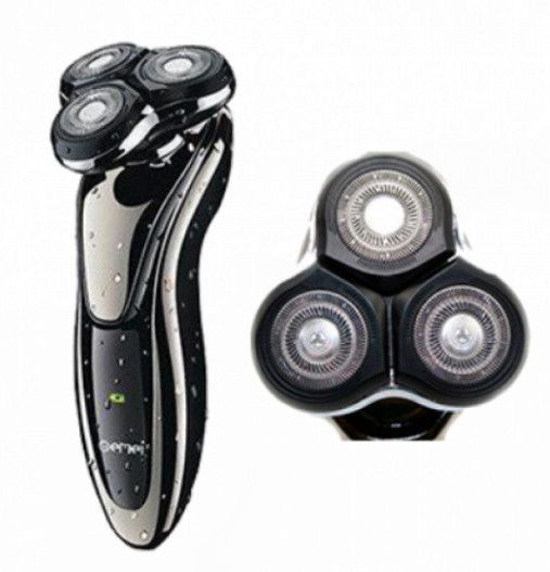 Мужская электробритва для бороды Gemei GM-7720 роторная аккумуляторная для мужчин | Зображення 2