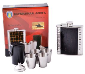 Подарунковий набір з флягою для чоловіків QK18-6