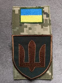 Шеврон медицинский тризуб (заглушка 3D)