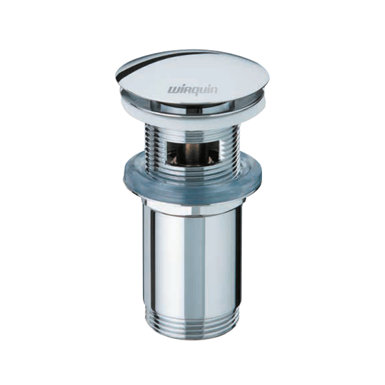 Клапан донний для раковини Click-Clack 100-119мм Ø1¼" з переливом Wirquin