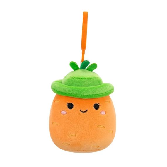 М'яка іграшка на кліпсі Морквина Кароліна Squishmallows SQCP00462, 9 см