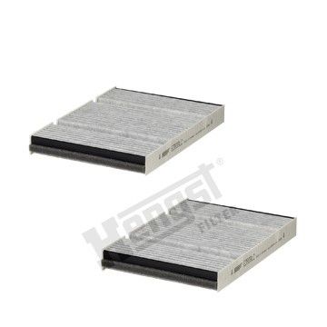 Фильтр салона угольный компл. Mercedes Benz W222 13-, Hengst, E3939LC-2,