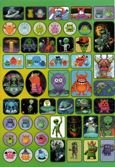Розмальовка Monsters А4 + 100 наклейок RI19082005 Jumbi (9789669756893) | Зображення 3