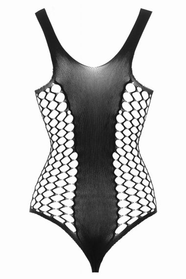 Боді з відкритими грудьми та вирізами на боках Besired, чорне, One Size sexstyle | Зображення 3