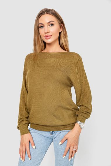 Кофта жіноча з манжетами, колір хакі, 244R999