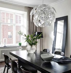 Люстра підвісна на 1 лампочку 26589 Прозорий 50-175х60х60 см.