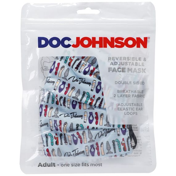 Двостороння маска Doc Johnson DJ Reversible and Adjustable face mask | Зображення 3