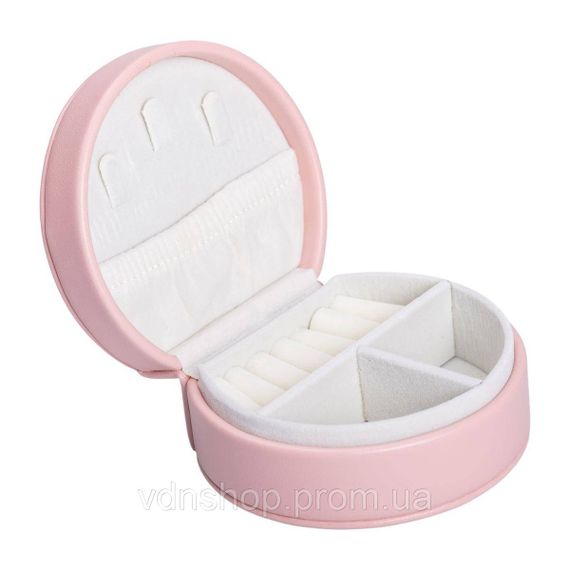 Скринька для прикрас з еко шкіри 10×9×4.5 см ​​органайзер для ювелірних виробів HP-5-31P | Зображення 1