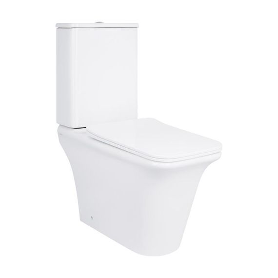 Унитаз-компакт Qtap Kalao безободковый с седалием Soft-close QT08221213AW