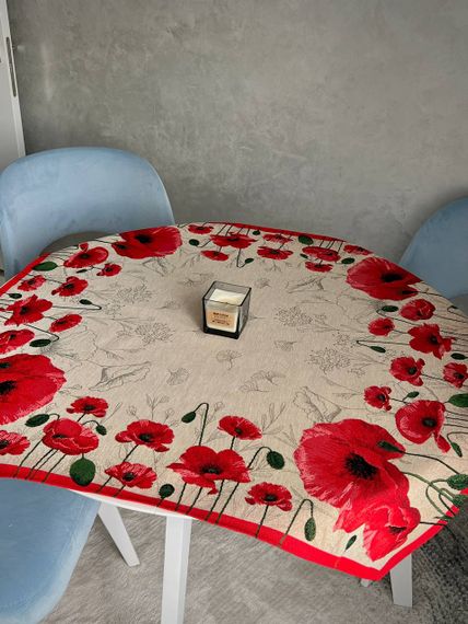 Скатертина гобеленова CAYETANA Limaso, 97х100, Квадратна, Повсякденний, Без люрексу, 75% поліестер, 15% акрил, 10% бавовна, Гобелен | Зображення 8