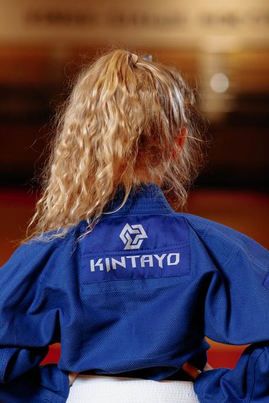 Кімоно для джиу - джитсу синє, TM "Kintayo", 130 зріст, щільність 350 гр/м.кв. | Зображення 8