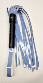 Флоггер из искуственной лакированной кожи Flirty ECO Varnish Leather - Black & Blue, BL-00043 sexstyle