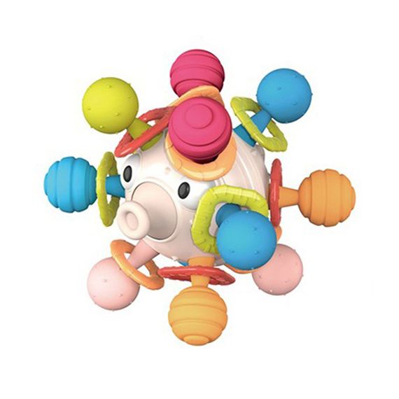 Детская погремушка "НЛО" RT603-7 текстурные шарики, сенсорная, подвижные детали