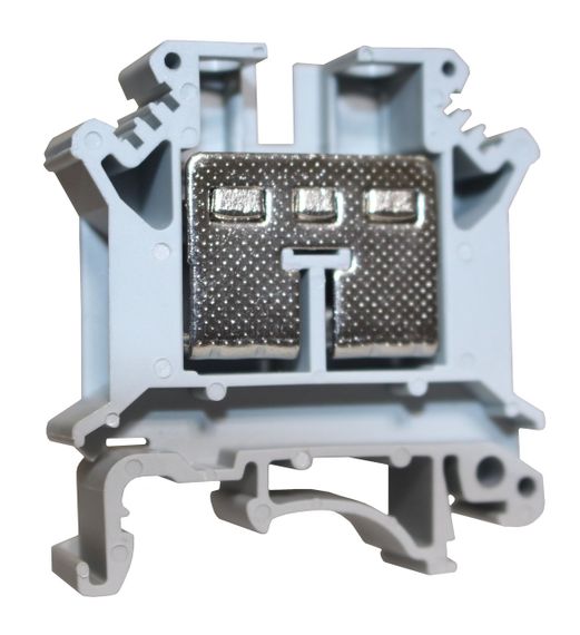 Клема КНГ-UK16 101А 2.5-16мм2 гвинтова сіра набірна на DIN-рейку без маркера без кришки Ny95505466