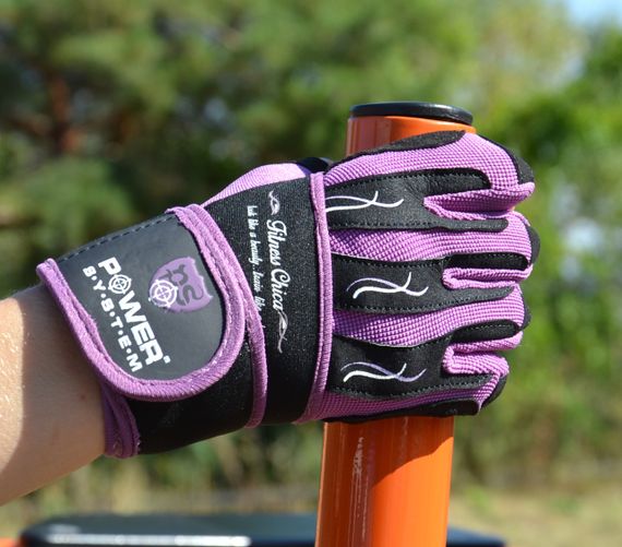 Перчатки для фитнеса Power System PS-2710 Fitness Chica жіночі Purple XS | Зображення 1
