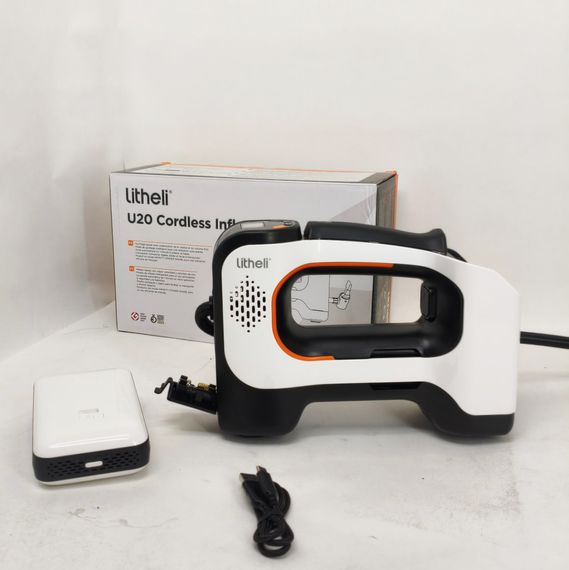 Аккумуляторный компрессор с фонарем Litheli питание от павербанка УМБ Litheli Power Bank 20000 мАч 45Вт LI-82 | Зображення 8