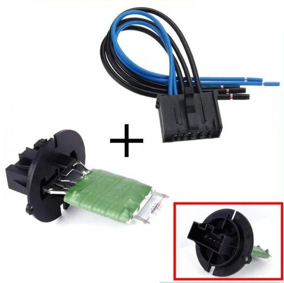 Citroen Xsara Picasso (від 1999-) резистор, реостат пічки + штекер з дротами 6450JP, Сітроен Ксара Пікассо