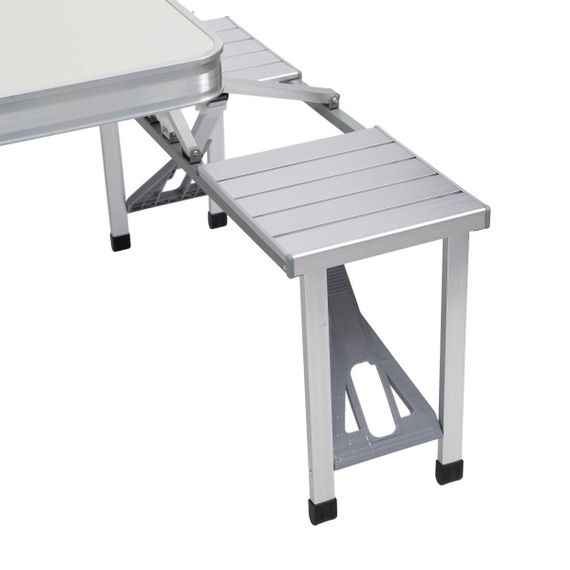 Складной алюминиевый стол трансформер + 4 стула для пикника в чемодане набор туристической складной мебели | Зображення 8