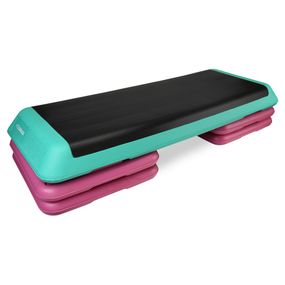 Степ-платформа 3-ступенчатая Cornix Pro 109 х 41 х 10-20 см XR-0402 Violet/Turquoise/Black