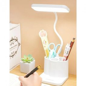 Настільна лампа з органайзером і підставкою для телефона LED Table Lamp QP-2209-B
