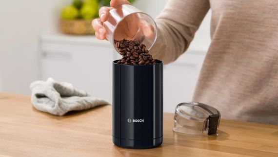 Кавомолка електрична Bosch TSM6A013B для зернової кави з потужним мотором | Зображення 3