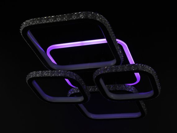 Люстра світлодіодна стельова LED світильник для квартири на стелю лед 26322 Білий 12х41х60 см. | Зображення 7