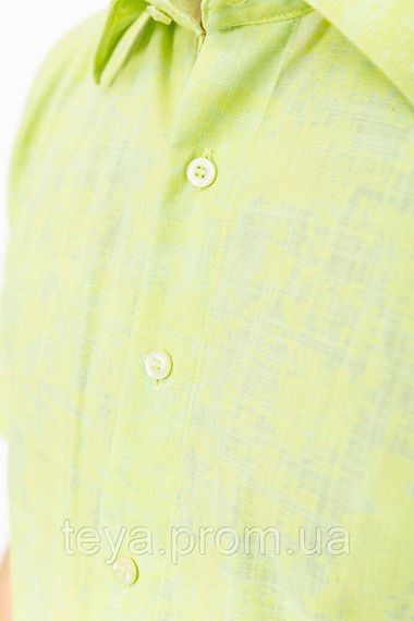 Рубашка мужская однотонная цвет салатовый размер S FA_003821 | Зображення 4