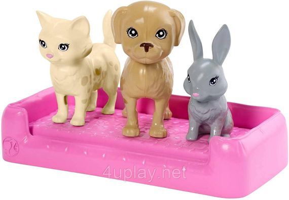 Игровой набор Кукла Барби Уход за животными Купай и играй Оригинал Barbie Play n Wash Pets | Зображення 3