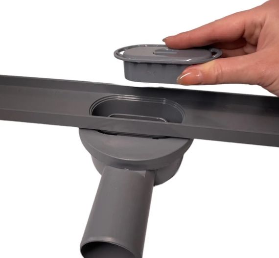 Зливний трап для душу Maxiflow Pera Line з горизонтальним виходом 80 см решітка Квадрат 3152.0Y050K.080.1 | Зображення 4