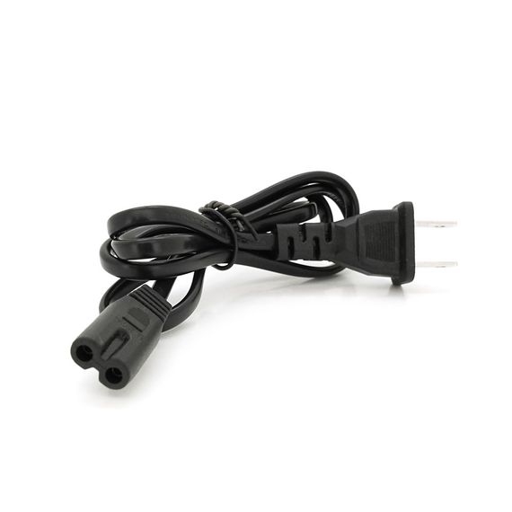 Кабель живлення CN 0.7m, 0.5mm, PC-184/2 A-C7 2 pin (американський роз'єм)