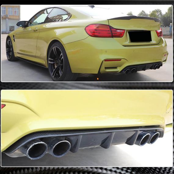 Задний диффузор V10 (для F80, Карбон) для BMW 3 серия F-30/31/34 2012-2019 гг | Зображення 2