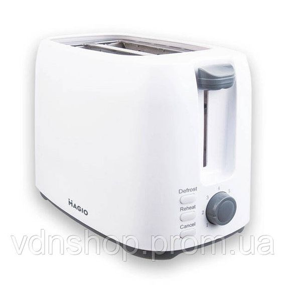Тостер для поджаривания тостов MAGIO MG-278 830 Вт, Тостерница для кухни, Тостер хороший в подарок XI-11 | Зображення 2